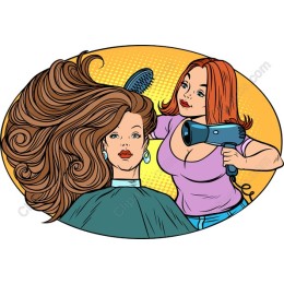 Glamorous Hair Salon Scene