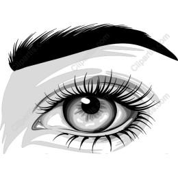 Elegant Black-and-White Eye