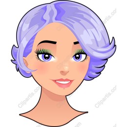Lavender-Haired Young Woman