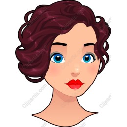 Curly Elegance: of a Young Woman