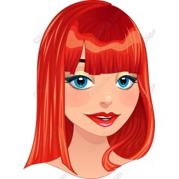 Stylish Red-Haired Woman Portrait