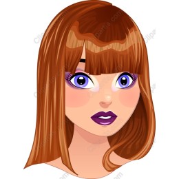 Chic Character - Chestnut Hair and Violet Eyes