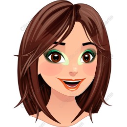 Cheerful Woman in and