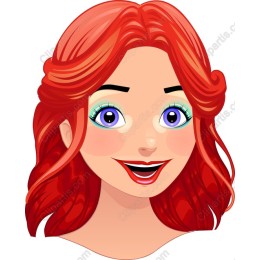 Vibrant Red-Haired Character