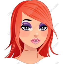 Vibrant Red-Haired Character