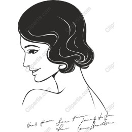 Elegant Profile of a Woman