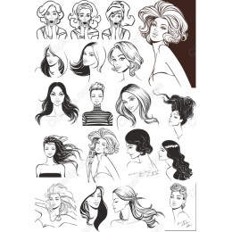 Chic Female Portraits Set