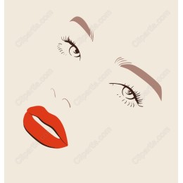Chic Minimalist Woman's Face