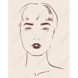 Elegant Minimalist Face