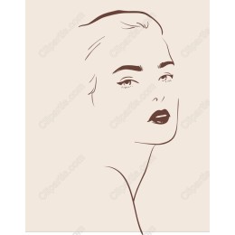 Elegant Minimalist Woman Profile