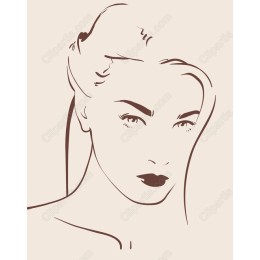 Elegant Minimalist Woman Portrait