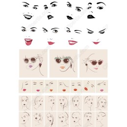 Fashion Faces Set