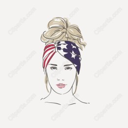 Chic American Flag Headband