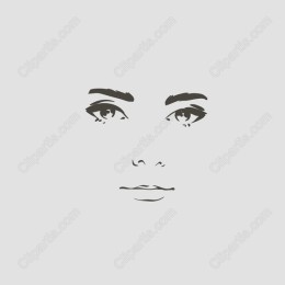 Minimalist Abstract Face