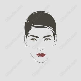 Elegant Minimalist Woman's Face