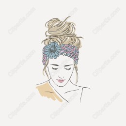Elegant Floral Headband Woman