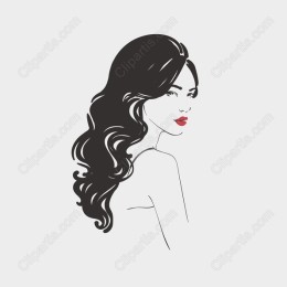 Elegant Woman with Luxurious Hair