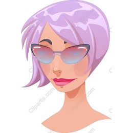 Lavender Hair Chic Character