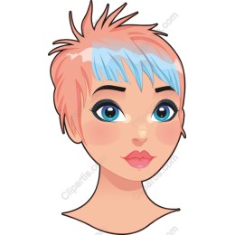 Stylish Young Woman with Trendy Hair