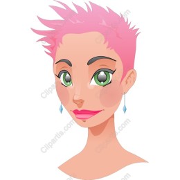 Vibrant Pink-Haired Character
