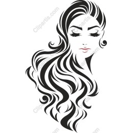 Elegant Flowing Hair Woman