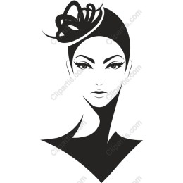 Chic Black and White Woman