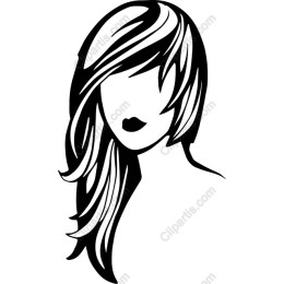 Elegant Woman with Flowing Hair