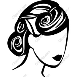 Elegant Vintage Woman Hair