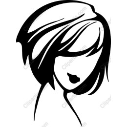 Elegant Black of a Woman's Head