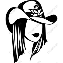 Graceful Woman in Floral Hat
