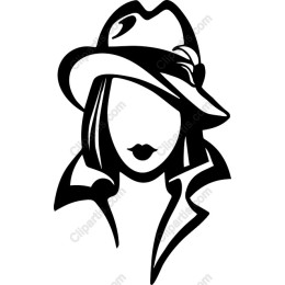 Stylish Mysterious Woman