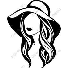 Elegant Woman with Wide-Brimmed Hat