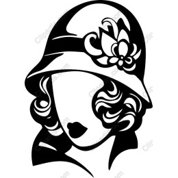 Elegant Vintage Woman in Cloche Hat