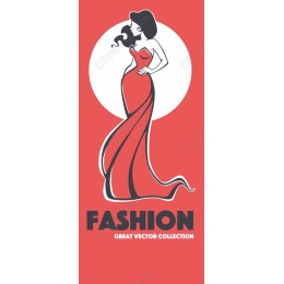 Elegant Fashion in Red Gown