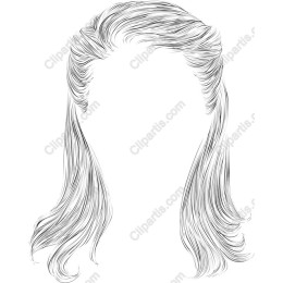 Elegant Hand-Drawn Hair