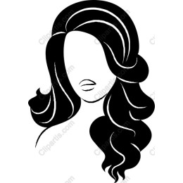Elegant Woman with Flowing Hair