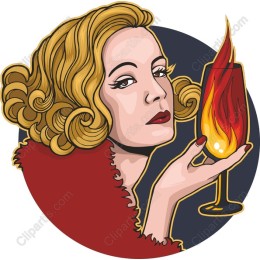 Glamorous Fiery Cocktail