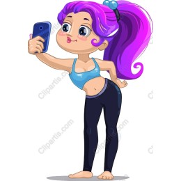 Trendy Selfie Girl