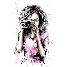 Stunning of a Woman with a Camera