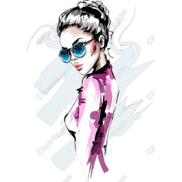 Chic Urban Woman with Sunglasses