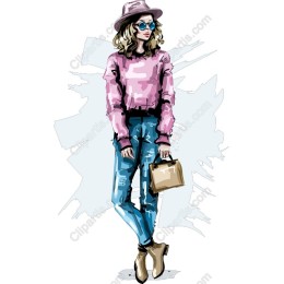 Chic Fashion of Stylish Woman