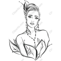 Elegant Nature-Inspired Woman