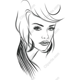 Elegant Line Art Woman