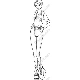 Chic Fashionable Woman