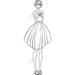 Chic Strapless Dress
