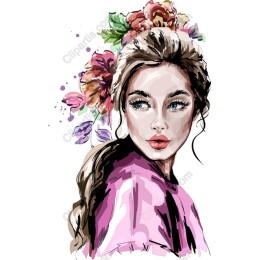 Elegant Floral Portrait