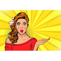 Retro Glamorous Woman