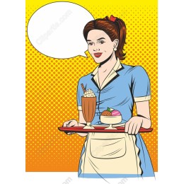 Retro Diner Waitress