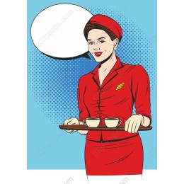 Retro Flight Attendant