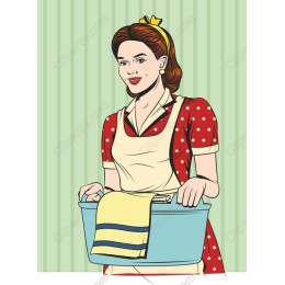 Vintage Retro Housewife